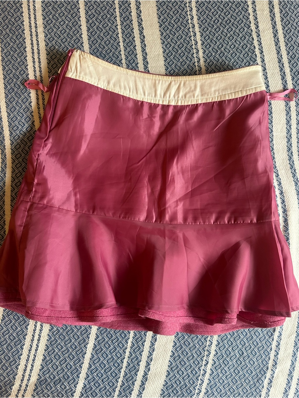 GAP Raspberry A-Line Flounce Skirt - Picture 9 of 13